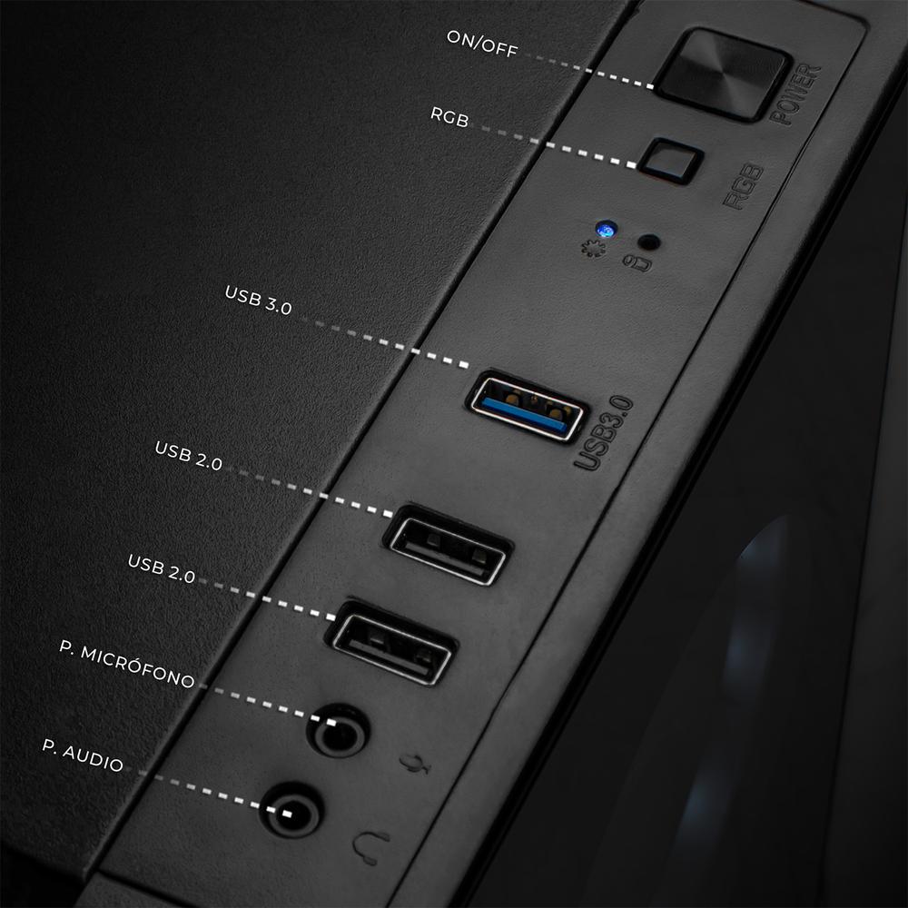 Foto 6 pulgar | Xtreme Pc Gaming Amd Radeon Vega 7 Amd Ryzen 5 5600g 16gb Ssd 1tb Monitor 27 75hz Wifi Black