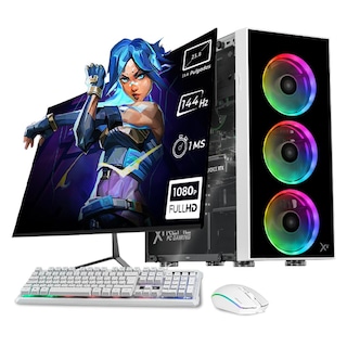 Foto 1 | Xtreme Pc Gaming Geforce Rtx 3050 Amd Ryzen 5 5500 16gb Ssd 1tb Monitor 23.8 144hz Wifi White