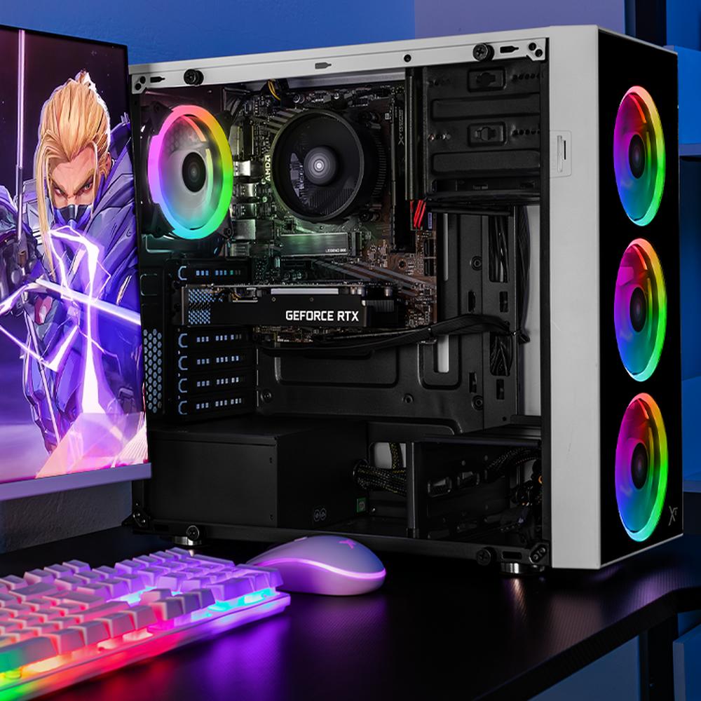 Foto 6 | Xtreme Pc Gaming Geforce Rtx 3050 Amd Ryzen 5 5500 16gb Ssd 1tb Monitor 23.8 144hz Wifi White
