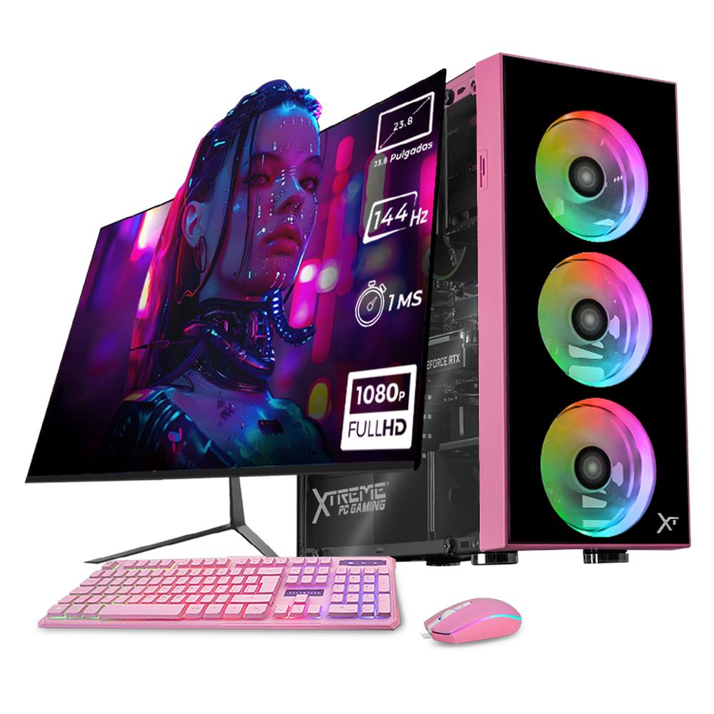 Xtreme Pc Gaming Geforce Rtx 3050 Amd Ryzen 5 5500 16gb Ssd 1tb Monitor 23.8 144hz Wifi Dragonfly Pi