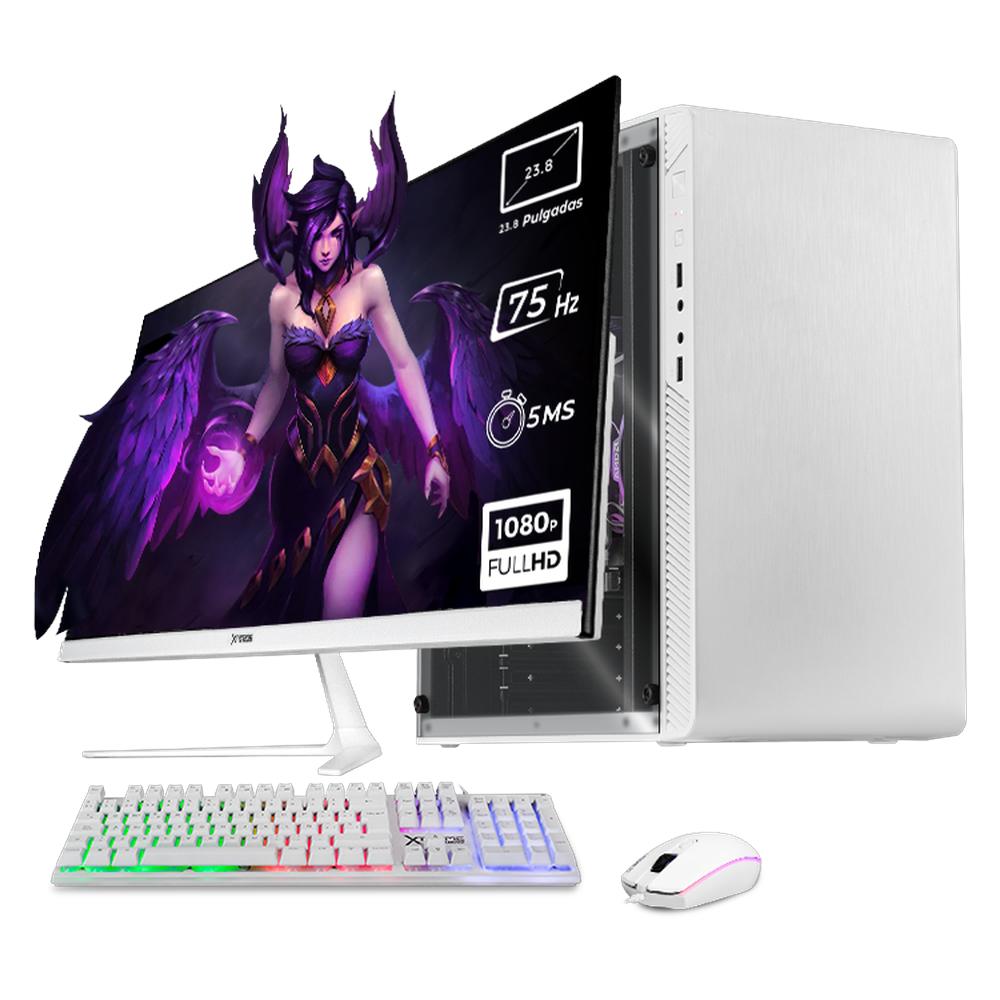 Foto 2 pulgar | Xtreme Pc Gaming Amd Radeon Vega Renoir Ryzen 3 5300g 16gb Ssd 500gb Monitor 23.8 Wifi White