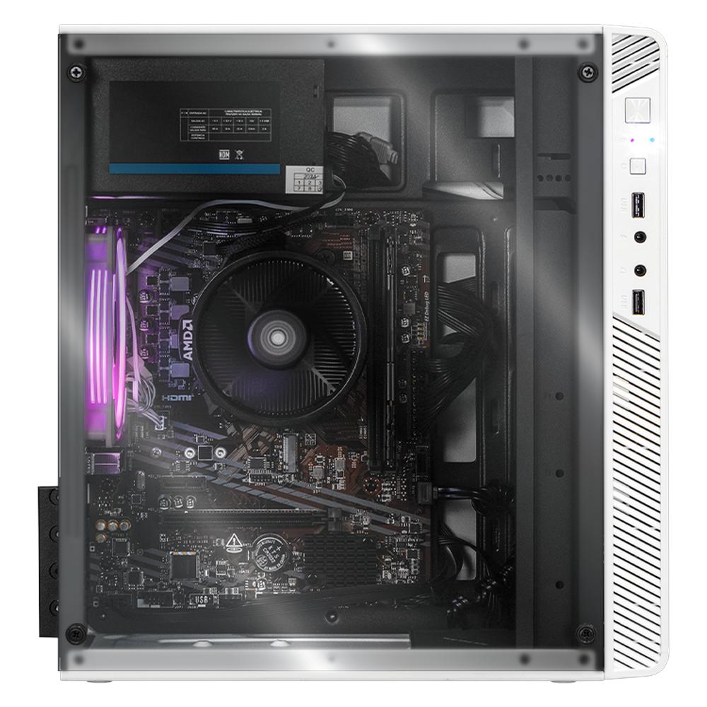 Foto 5 pulgar | Xtreme Pc Gaming Amd Radeon Vega Renoir Ryzen 3 5300g 16gb Ssd 500gb Monitor 23.8 Wifi White