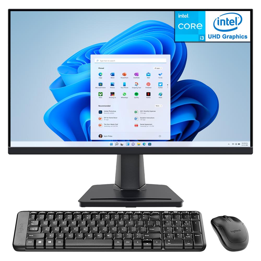 Foto 1 | Computadora Asus Nuc 12 Pro Core I3 1220p 8gb 512gb Ssd Monitor 21.5'' Teclado Mouse Logitech Español