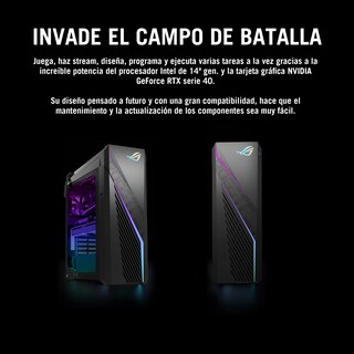 Foto 3 | Computadora de Escritorio Asus Gamer Rog Strix G16chr Windows 11 Intel Core i5-14400F RTX 4060 64GB 512GB SSD Gris