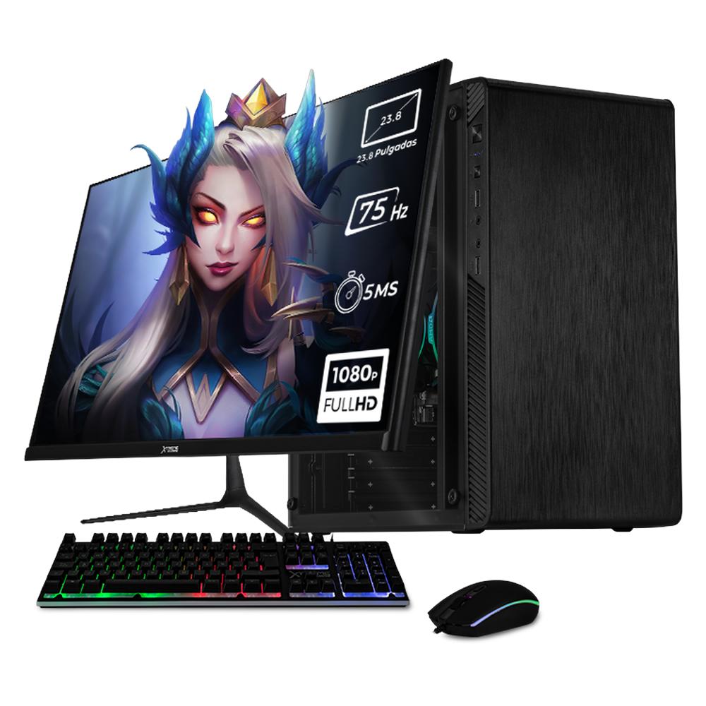 Foto 2 pulgar | Xtreme Pc Gaming Amd Radeon Vega Renoir Ryzen 3 5300g 16gb Ssd 500gb Monitor 23.8 Wifi Black
