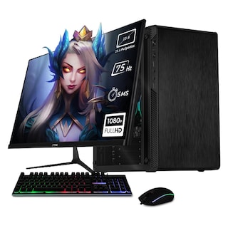 Foto 1 | Xtreme Pc Gaming Amd Radeon Vega Renoir Ryzen 3 5300g 16gb Ssd 500gb Monitor 23.8 Wifi Black