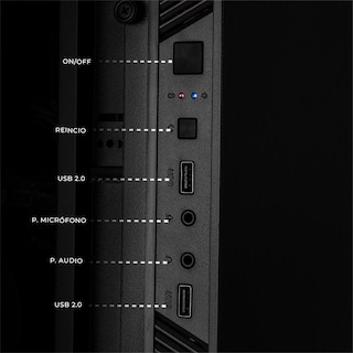 Foto 5 | Xtreme Pc Gaming Amd Radeon Vega Renoir Ryzen 3 5300g 16gb Ssd 500gb Monitor 23.8 Wifi Black