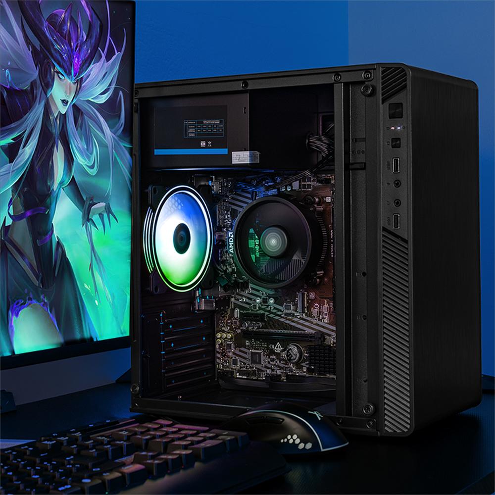 Foto 7 pulgar | Xtreme Pc Gaming Amd Radeon Vega Renoir Ryzen 3 5300g 16gb Ssd 500gb Monitor 23.8 Wifi Black