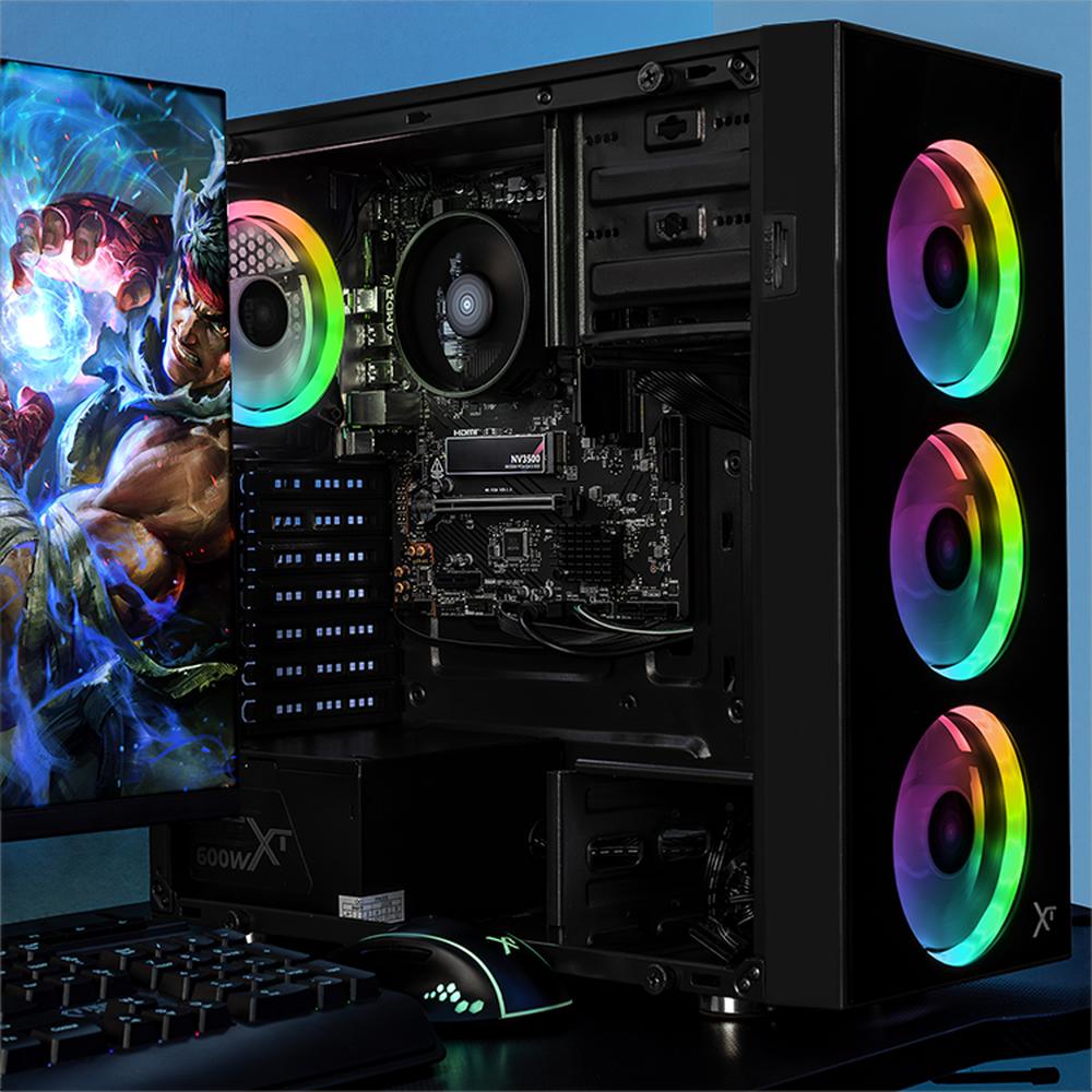 Foto 7 pulgar | Xtreme Pc Gaming Amd Radeon 740m Ryzen 5 8500g 32gb Ddr5 Ssd 1tb Monitor 23.8 Curvo 100hz Wifi Black