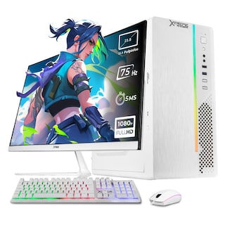 Foto 1 | Xtreme Pc Gaming Computadora Intel Core I3 10105 16gb Ssd 500gb Monitor 23.8 75hz Wifi White