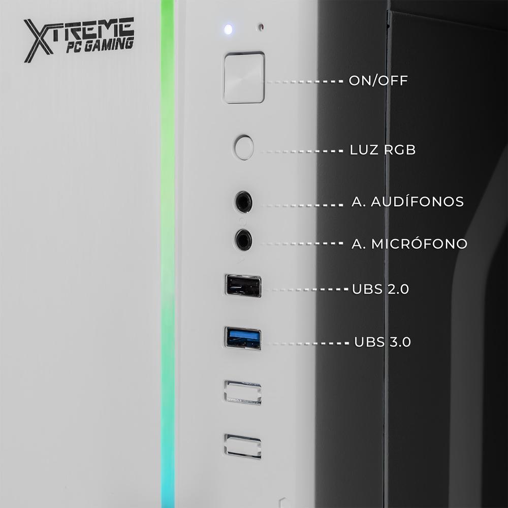 Foto 6 pulgar | Xtreme Pc Gaming Computadora Intel Core I3 10105 16gb Ssd 500gb Monitor 23.8 75hz Wifi White