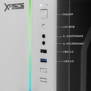 Foto 5 | Xtreme Pc Gaming Computadora Intel Core I3 10105 16gb Ssd 500gb Monitor 23.8 75hz Wifi White