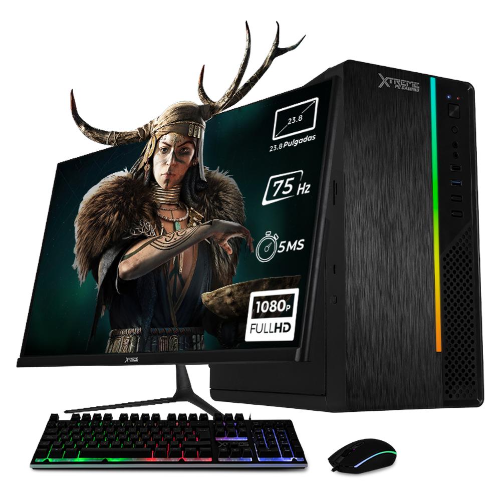 Foto 2 pulgar | Xtreme Pc Gaming Computadora Intel Core I3 10105 16gb Ssd 500gb Monitor 23.8 75hz Wifi Ultron Black