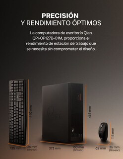 Foto 6 | Computadora De Escritorio Qian Qpi-op127b-01m Atx Core I7 12700, 16gb Ddr4 3200mhz, 1tb Nvme, H610, 500w, Teclado