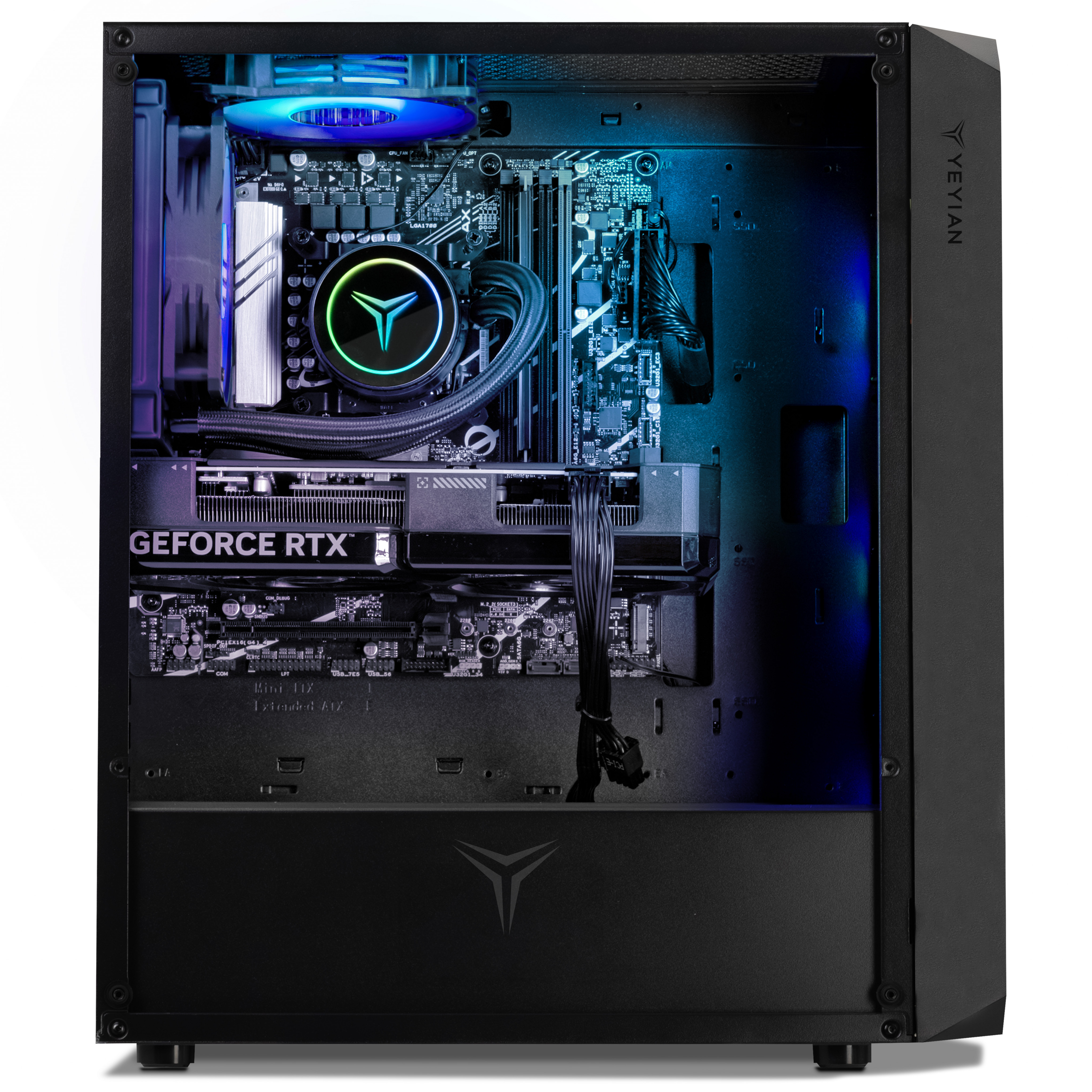 Foto 3 pulgar | Pc Gamer Yeyian Ypi-ta127fb-36t1m Core I7 12700, Rtx 3060ti, 16gb Ddr4, 480gb Ssd, 1tb Hdd, B660, 650w 80+ Bronce, W