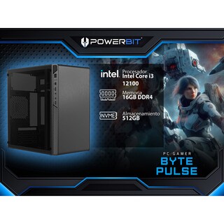 Foto 1 | Pc De Escritorio Powerbit Byte Pulse: Intel Core I3 12100, Ram 16gb Ddr4, Ssd 512gb, Windows 11 Home