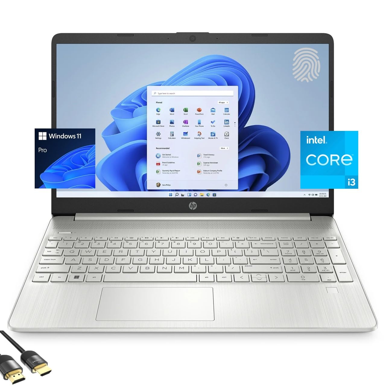 Foto 1 | Ordenador Portátil Hp 15 Para Empresas Y Estudiantes, 15,6 Pulgadas, Pantalla Fhd, Intel I3, 8 Gb/512 Gb - Venta