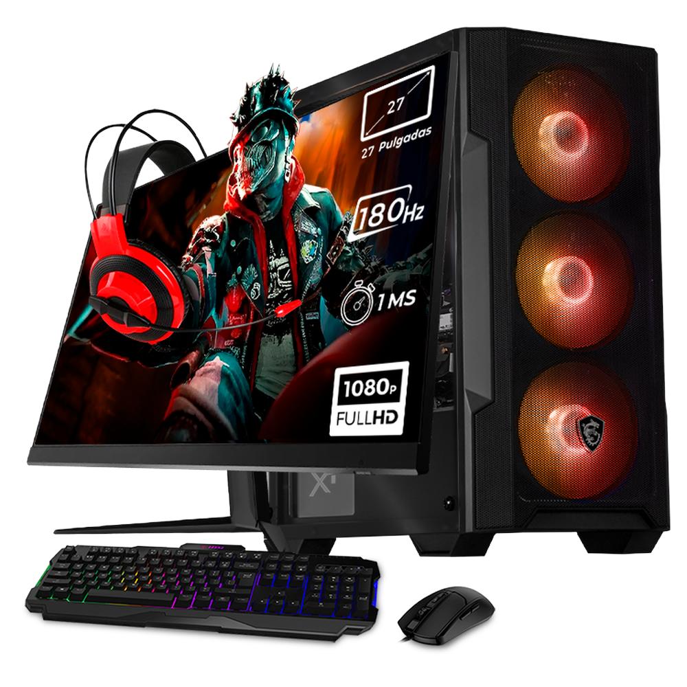 Xtreme Pc Gaming Msi Amd Radeon Rx 7600 Ryzen 7 5700 32gb Ssd 1tb Monitor 27 180hz Wifi