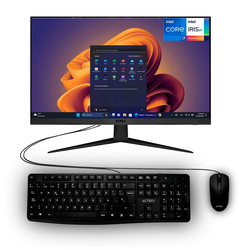 Foto 2 pulgar | Computadora Msi Cubi 5 12m Core I7 24gb 1tb Ssd Monitor 27 Teclado Mouse Cubi512m-i724g1tbmktm