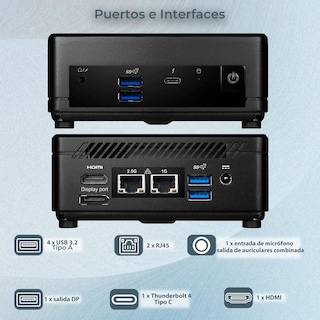 Foto 3 | Computadora Msi Cubi 5 12m Core I7 24gb 1tb Ssd Monitor 27 Teclado Mouse Cubi512m-i724g1tbmktm