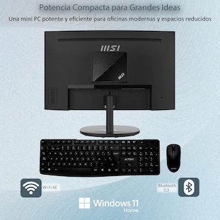 Foto 4 | Computadora Msi Cubi 5 12m Core I5 16gb 512gb Ssd Monitor 24 Teclado Mouse Cubi512m-i516g512mktm