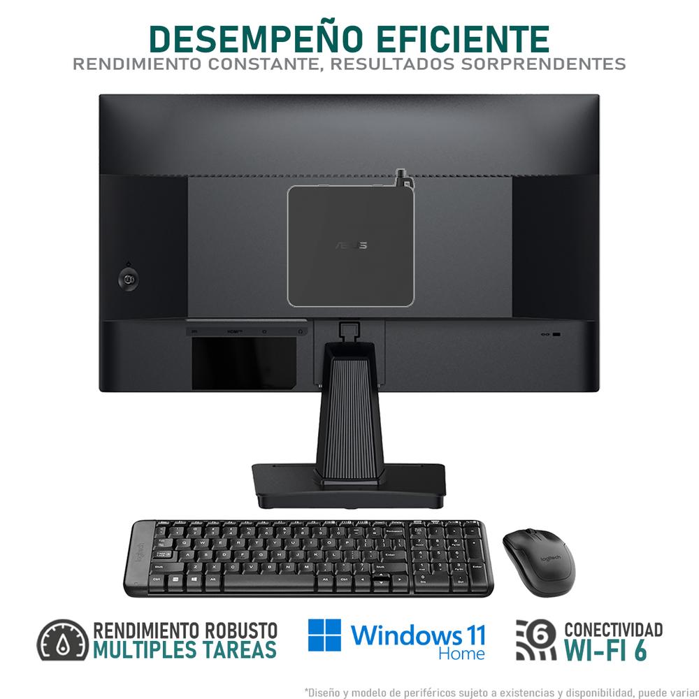 Foto 4 pulgar | Computadora Pc Asus Nuc 11 Pro Intel Core I7 1165g7 16gb Ram 640gb Ssd Monitor 21.5'' Teclado Mouse Logitech
