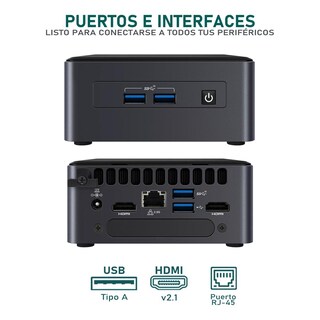 Foto 4 | Computadora Pc Asus Nuc 11 Pro Intel Core I7 1165g7 16gb Ram 640gb Ssd Monitor 21.5'' Teclado Mouse Logitech