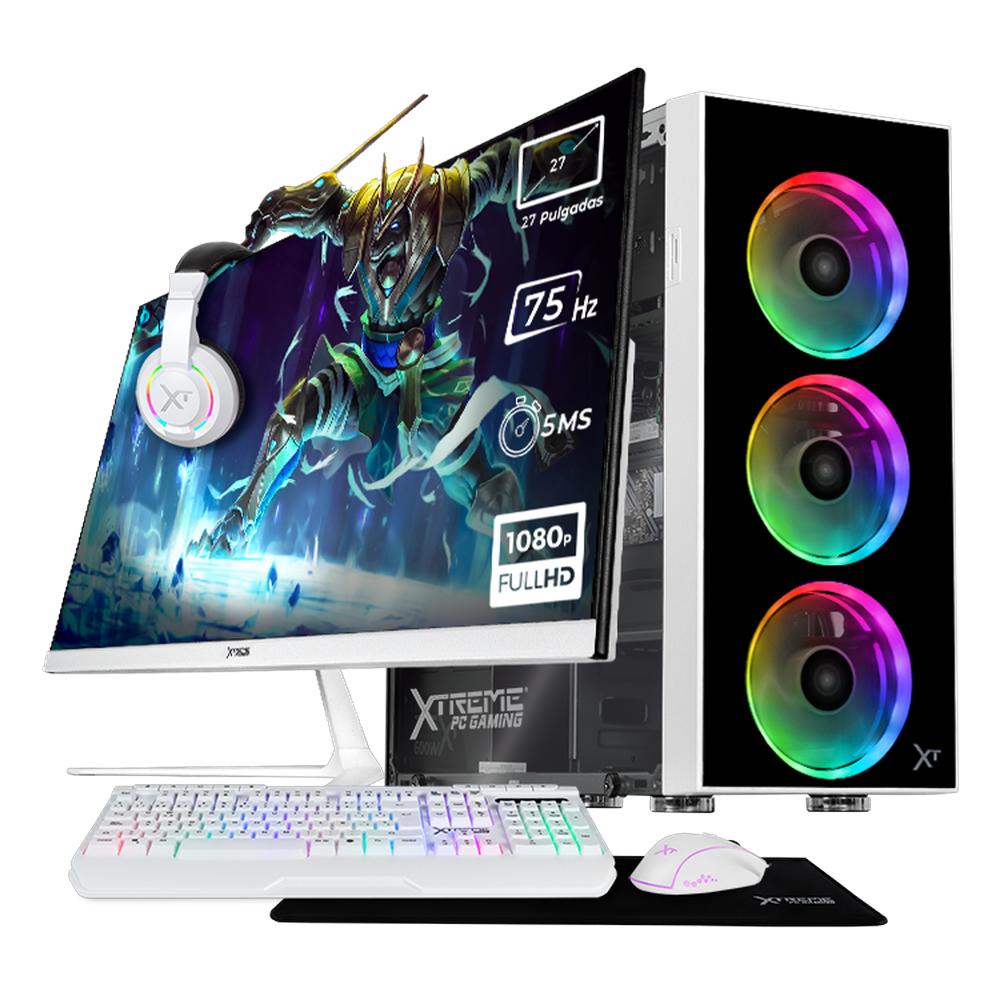 Foto 1 | Xtreme Pc Gaming Computadora Intel Core I5 12400 32gb Ssd 1tb Monitor 27 Wifi White