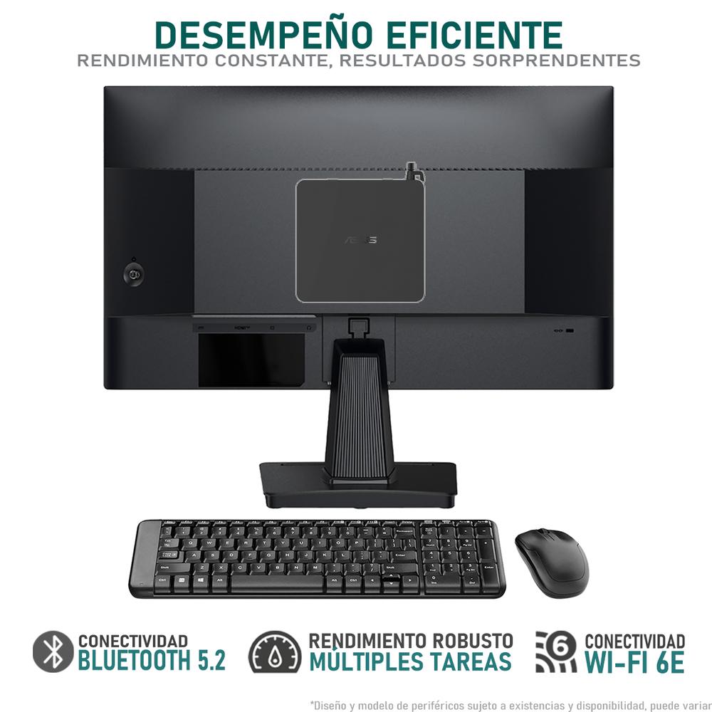 Foto 4 pulgar | Computadora Pc Asus Expertcenter Pn42 Intel N100 16gb Ram 128gb Ssd Monitor 21.5'' Teclado Mouse Logitech
