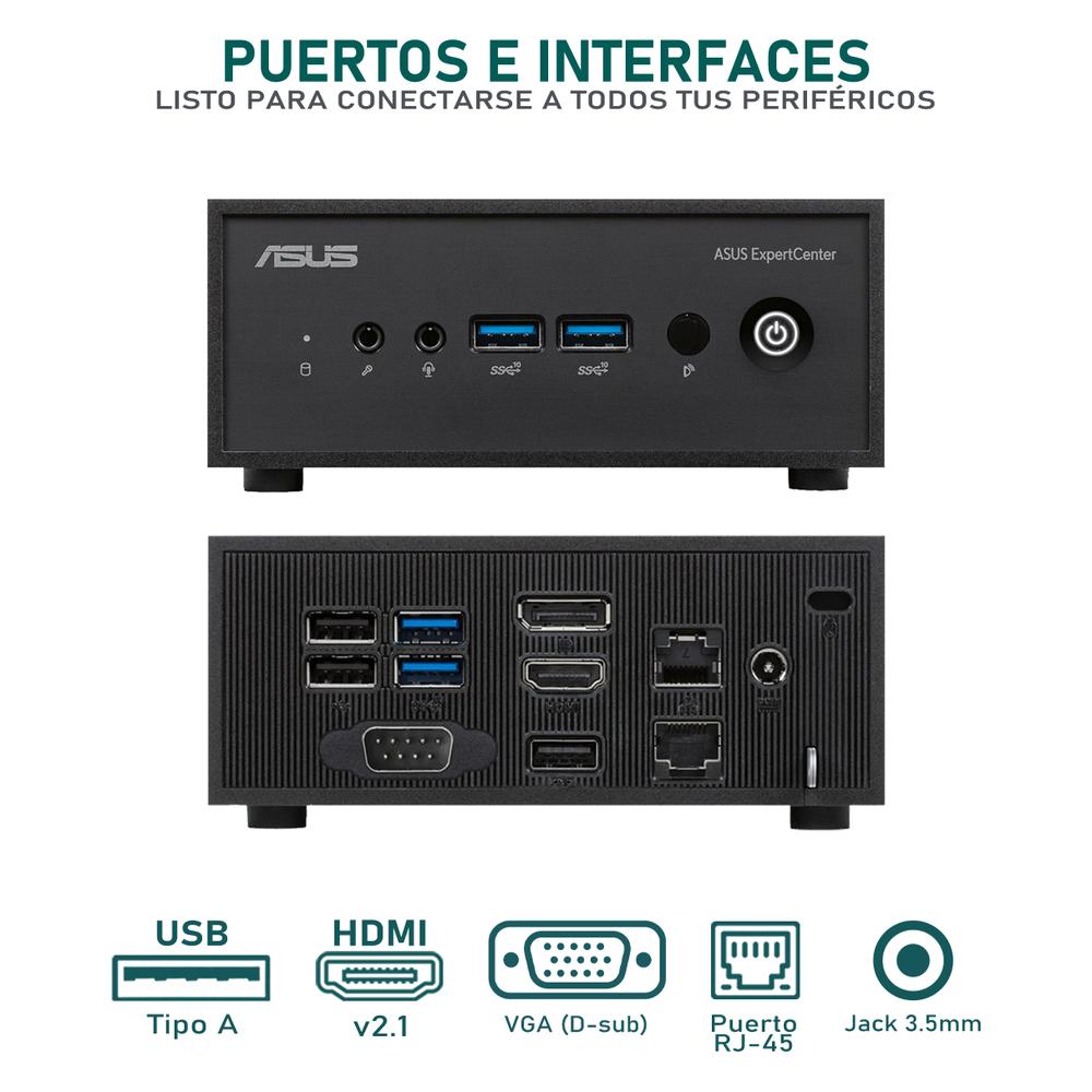 Foto 5 pulgar | Computadora Pc Asus Expertcenter Pn42 Intel N100 16gb Ram 128gb Ssd Monitor 21.5'' Teclado Mouse Logitech
