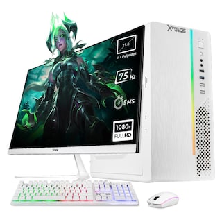 Foto 1 | Xtreme Pc Gaming Computadora Intel Quad Core J5040 16gb Ssd 500gb Monitor 23.8 Wifi White
