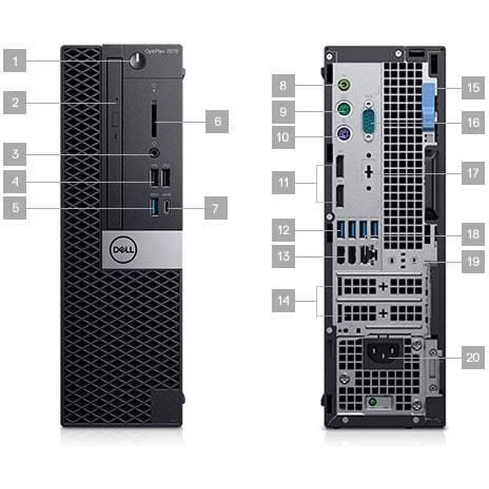 Foto 5 pulgar | Computadora De Escritorio Dell Optiplex 7070 Intel Core I5-9500 8 Gb Ram 256 Gb Ssd - Venta Internacional.