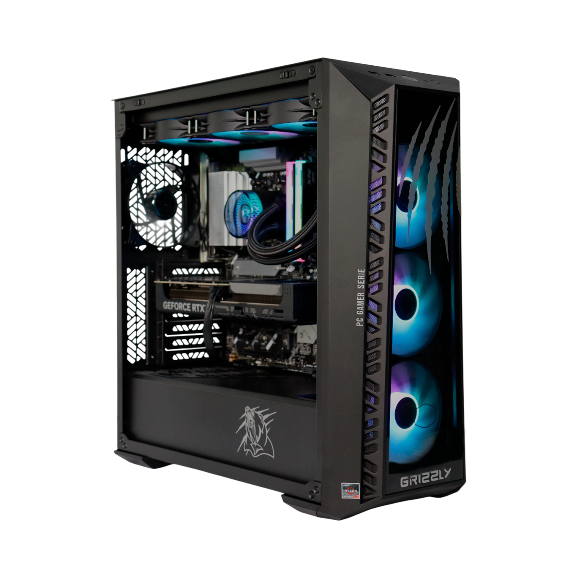 Pc Gamer Grizzly Amd Ryzen 7 7700x 4.5 Ghz Nvidia Rtx5060ti Ram 32 Gb Ssd Nv3 2 Tb Wifi Bt Pg-amd066