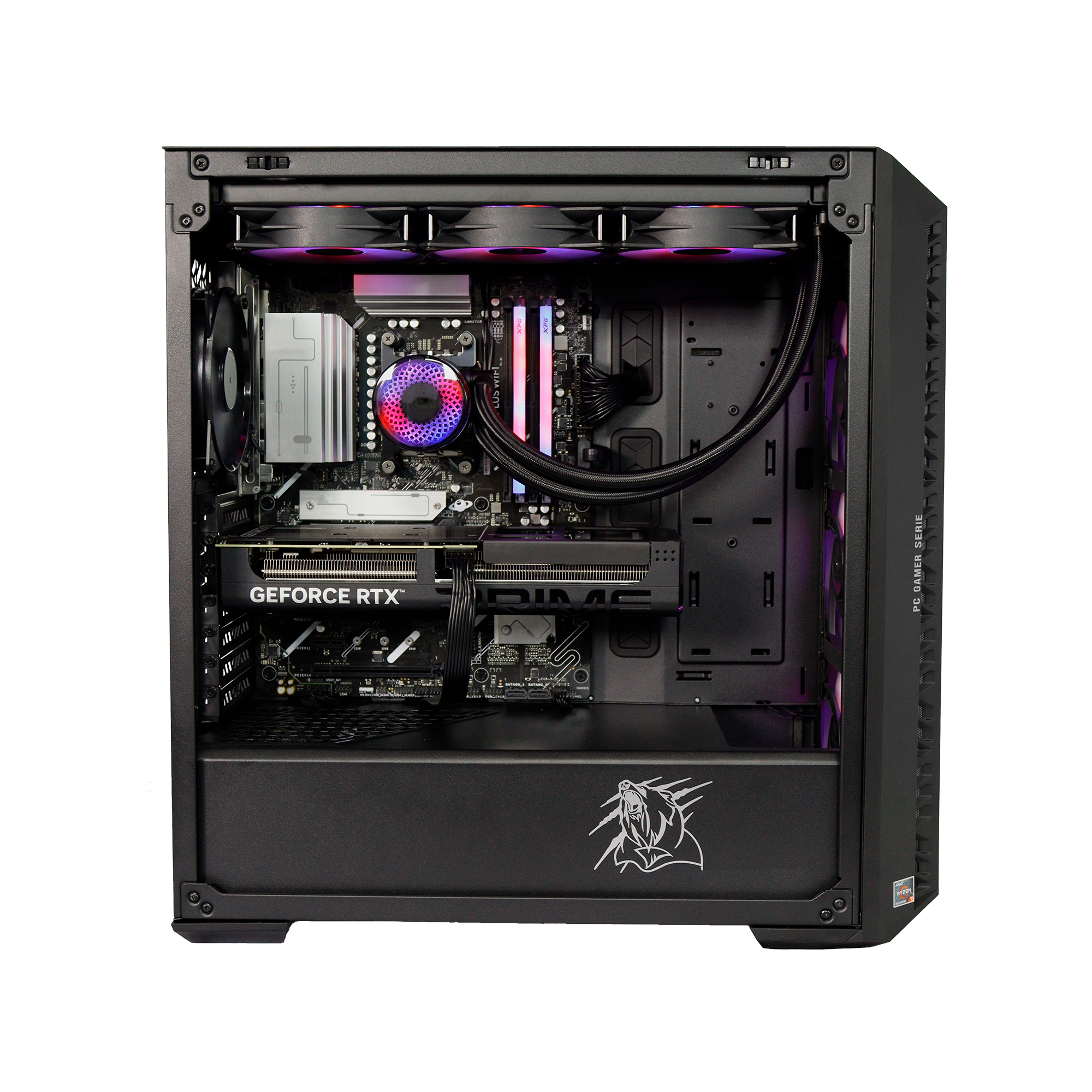 Foto 3 pulgar | Pc Gamer Grizzly Amd Ryzen 7 7700x 4.5 Ghz Nvidia Rtx5060ti Ram 32 Gb Ssd Nv3 2 Tb Wifi Bt Pg-amd066