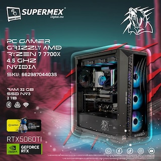 Foto 6 | Pc Gamer Grizzly Amd Ryzen 7 7700x 4.5 Ghz Nvidia Rtx5060ti Ram 32 Gb Ssd Nv3 2 Tb Wifi Bt Pg-amd066