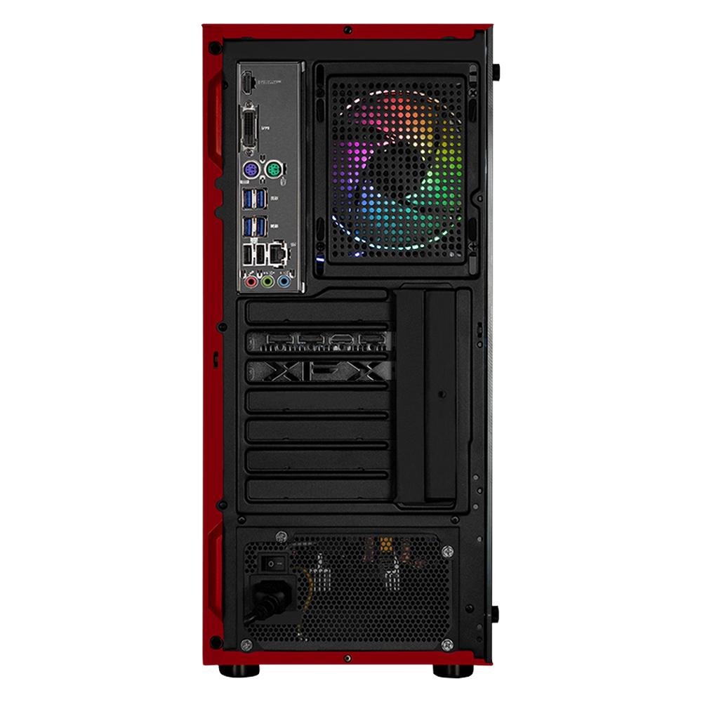 Foto 4 pulgar | Xtreme Pc Gaming Amd Radeon Rx 6600 Ryzen 7 5700 32gb Ssd 1tb Monitor 27 165hz Wifi Red