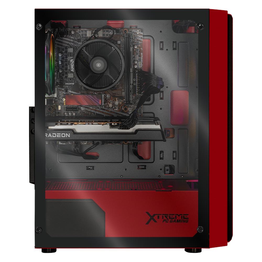 Foto 5 pulgar | Xtreme Pc Gaming Amd Radeon Rx 6600 Ryzen 7 5700 32gb Ssd 1tb Monitor 27 165hz Wifi Red