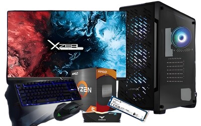 Foto 1 | Pc Gamer Ryzen 5, 6 Nucleos, 16gb Ram, Ssd 512gb, Juego Incluido Apex