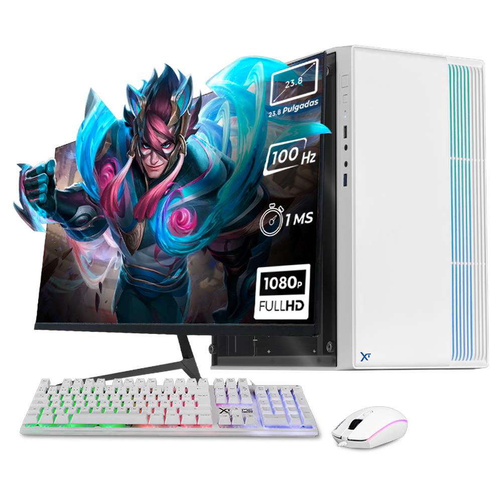 Foto 2 pulgar | Xtreme Pc Gaming Amd Radeon Vega 7 Ryzen 5 5600g 16gb Ssd 500gb Monitor 23.8 100hz Wifi White