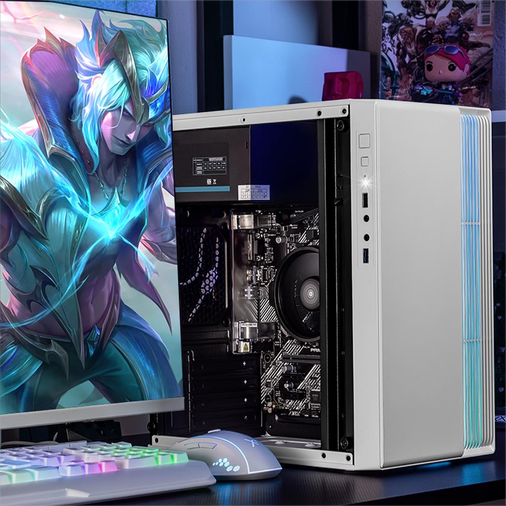 Foto 7 pulgar | Xtreme Pc Gaming Amd Radeon Vega 7 Ryzen 5 5600g 16gb Ssd 500gb Monitor 23.8 100hz Wifi White