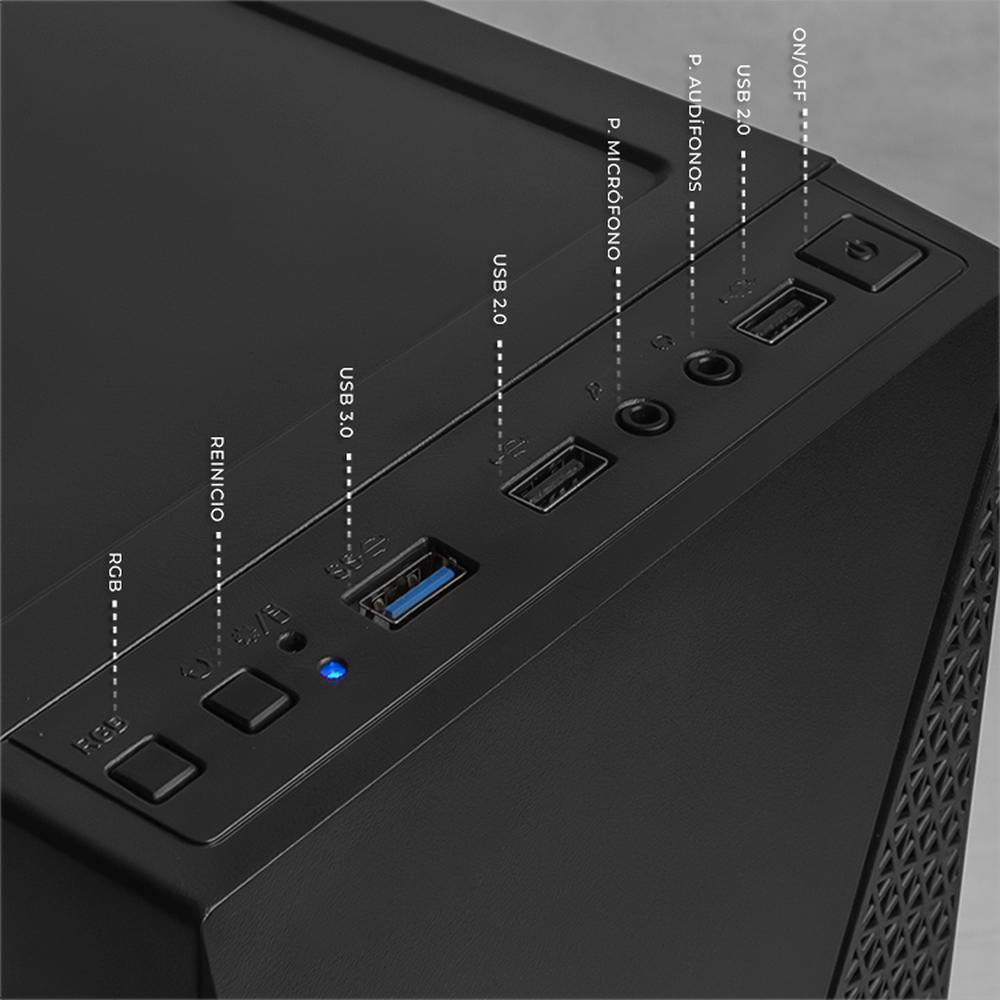 Foto 6 pulgar | Xtreme Pc Gaming Amd Radeon Vega 7 Ryzen 5 5600g 16gb Ssd 500gb Monitor 23.8 100hz Wifi Black