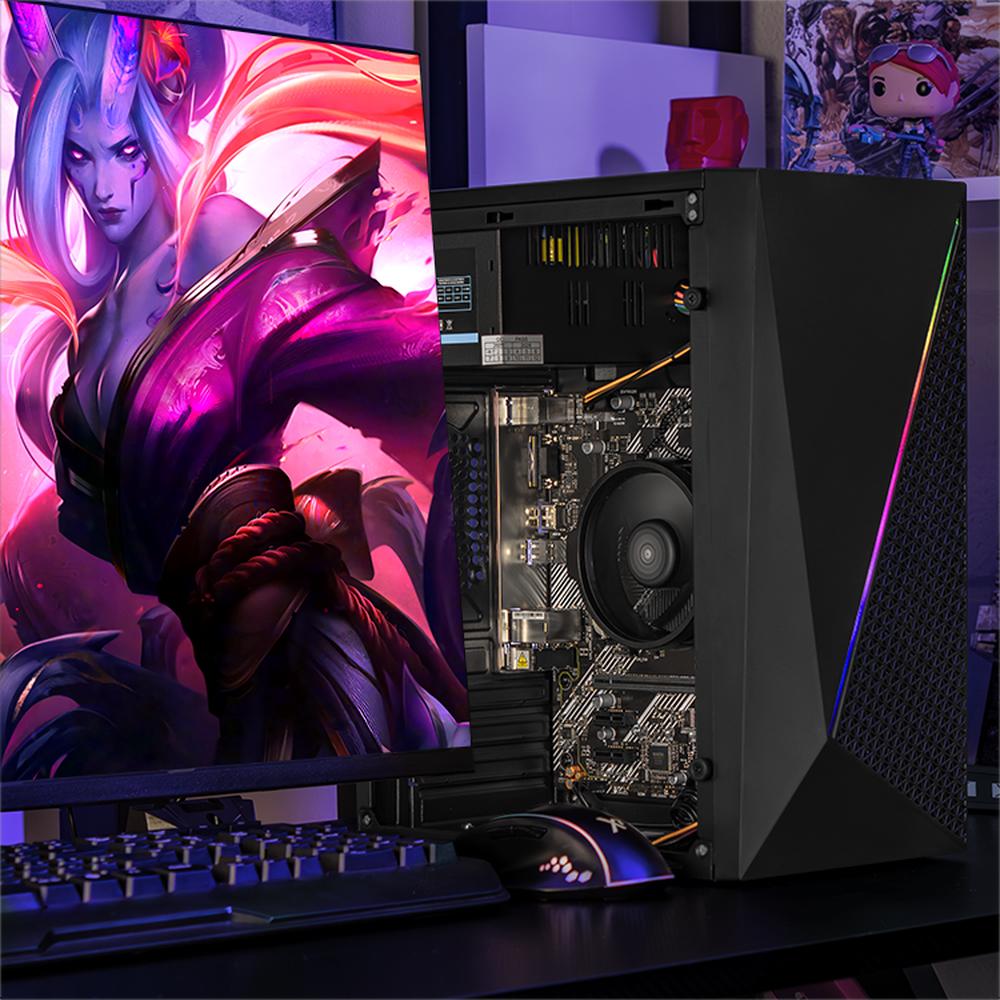 Foto 7 pulgar | Xtreme Pc Gaming Amd Radeon Vega 7 Ryzen 5 5600g 16gb Ssd 500gb Monitor 23.8 100hz Wifi Black