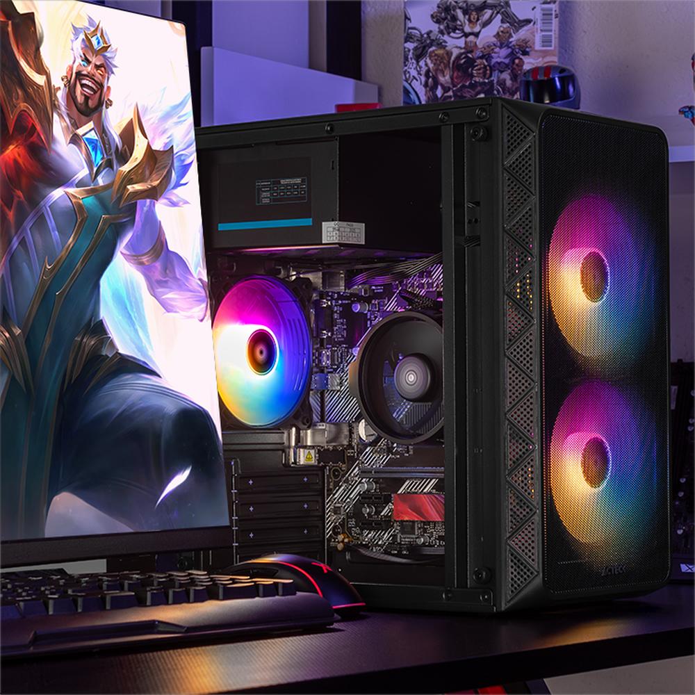 Foto 6 | Xtreme Pc Gaming Amd Radeon Vega Renoir Ryzen 7 5700g 32gb Ssd 1tb Monitor 23.8 Wifi Black