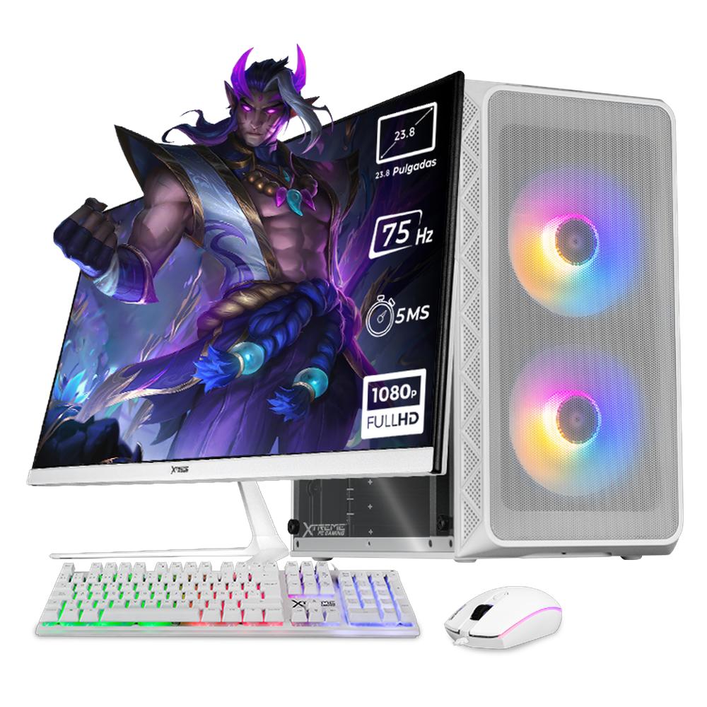 Foto 1 | Xtreme Pc Gaming Amd Radeon Vega Renoir Ryzen 7 5700g 32gb Ssd 1tb Monitor 23.8 Wifi White