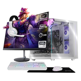 Foto 1 | Xtreme Pc Gaming Geforce Rtx 4060 Ryzen 7 5700 32gb Ssd 1tb Monitor 23.8 180hz Wifi White