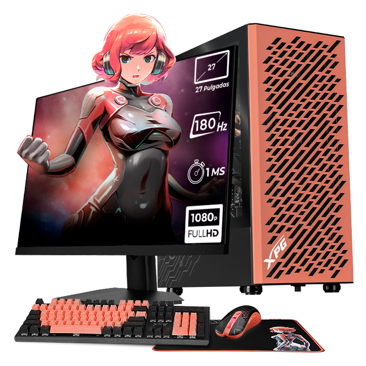 Foto 1 | Xtreme Pc Gaming Xpg Geforce Rtx 5060 Intel Core I7 12700f 32gb Ssd 1tb Monitor 27 180hz Sistema Liquido Wifi