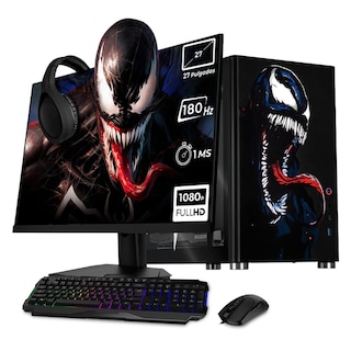 Foto 1 | Xtreme Pc Gaming Amd Radeon Rx 7600 Ryzen 7 5700 32gb Ssd 1tb Monitor 27 180hz Wifi Venom Comic