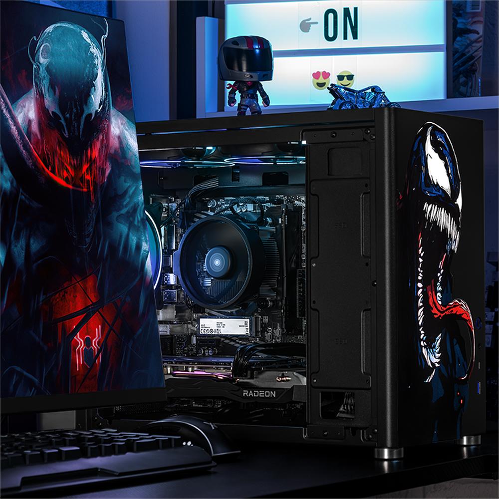 Foto 7 pulgar | Xtreme Pc Gaming Amd Radeon Rx 7600 Ryzen 7 5700 32gb Ssd 1tb Monitor 27 180hz Wifi Venom Comic