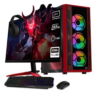 Foto 1 | Xtreme Pc Gaming Geforce Rtx 5060 Ti Intel Core I9 12900f 32gb Ssd 1tb Monitor 23.8 165hz Wifi Red