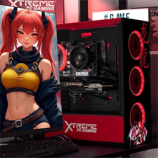 Foto 6 | Xtreme Pc Gaming Amd Radeon Rx 7600 Ryzen 7 5700 32gb Ssd 1tb Monitor 27 180hz Wifi Scarlet Dragon